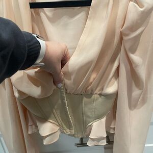 Crop top with corset  bones